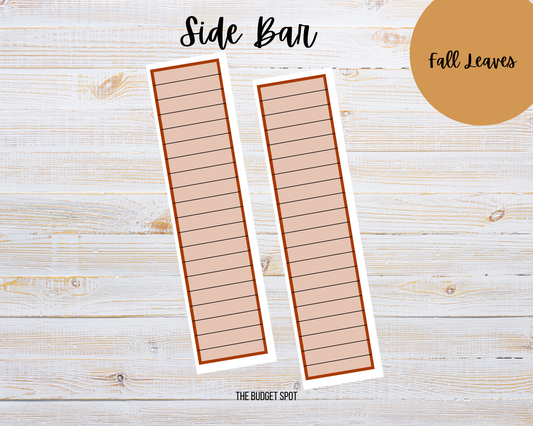 Fall Leaves | October Calendar Stickers