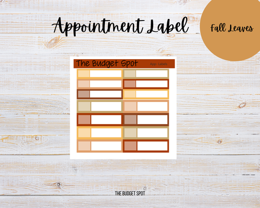 Fall Leaves | Planner Stickers Labels