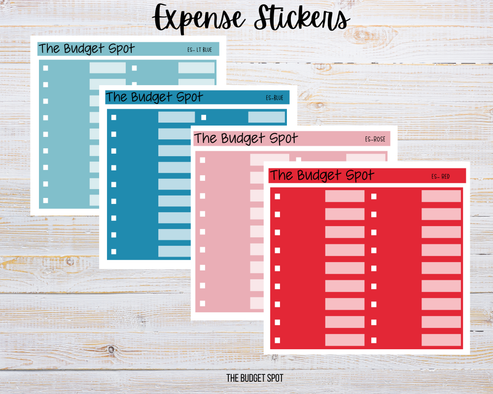 Bean Boot Sticker Expense Tracker Planner Stickers | Spending Tracker Stickers – The ...
