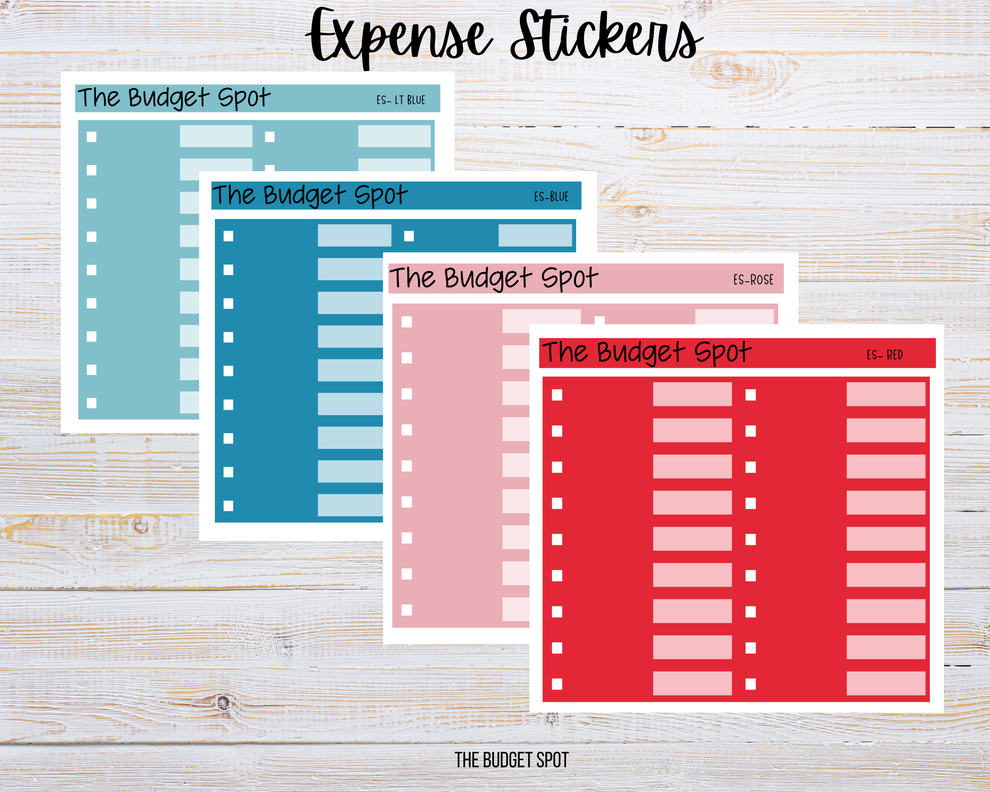 Bean Boot Sticker Expense Tracker Planner Stickers | Spending Tracker Stickers – The ...