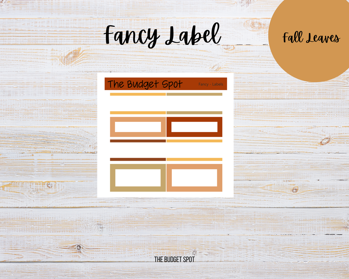 Fall Leaves | Planner Stickers Labels