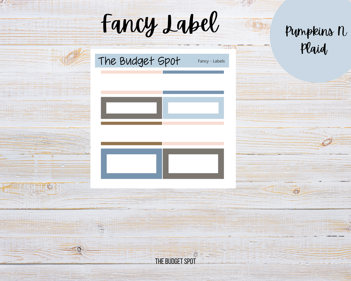 Pumpkins N Plaid | Planner Stickers Labels
